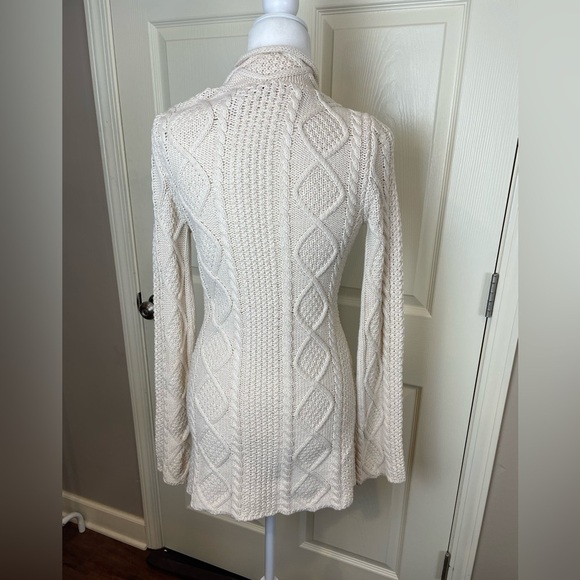 Free People Cotton Cream Ivory Cable Knit Sweater - Picture 5 of 14